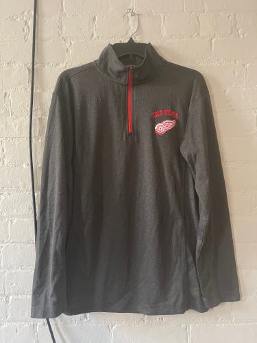 Detroit Red Wings NHL Mens Small 1/4 Zip Pullover