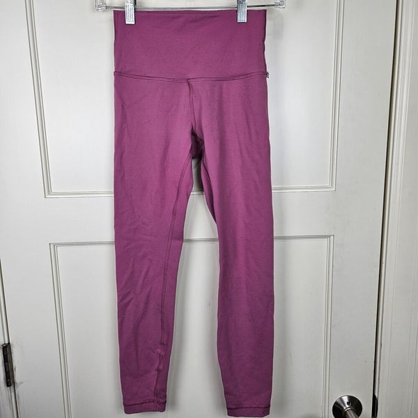 Lululemon Wunder Under High-Rise Tight 25 Full-On Luon Moss Rose Pink Size  4