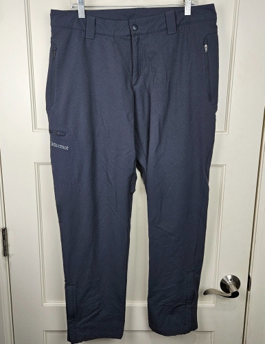 Marmot Softshell Hiking Cargo Pants Women's Size 14 Gray Outdoor Nylon Stretch
