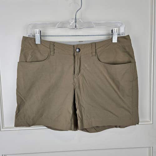 Patagonia Shorts Womens Tan Quandary 5" Outdoor Hiking Adventure Size: 4