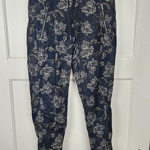 Athleta Trekkie North Printed Jogger Women's 0 Green Floral Drawstring Stretch