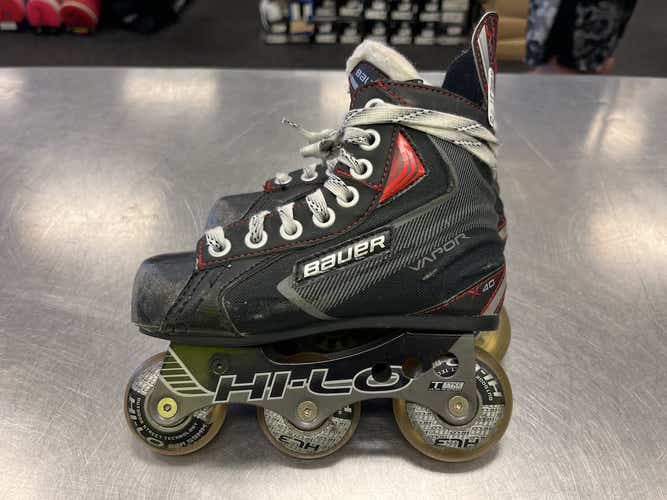 Used Bauer Vapro X40 Youth 12.0 Roller Hockey Skates