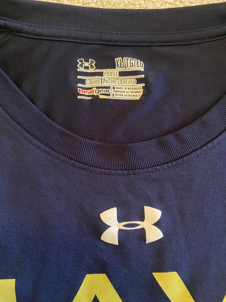 St Louis Cardinals Shirt Mens XL Fitted Blue Short Sleeve Under Armour  Baseball