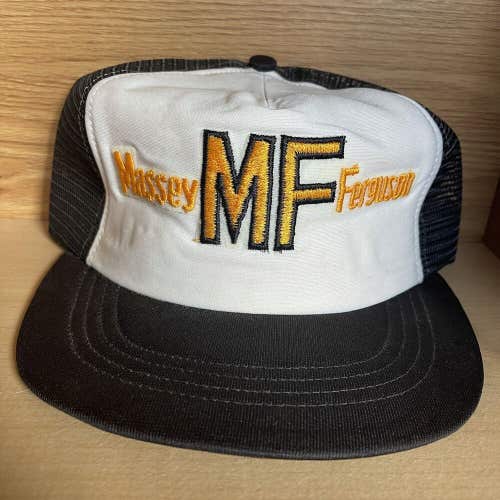 Vintage 1980s Massey Ferguson Patch Snapback Hat Cap RARE