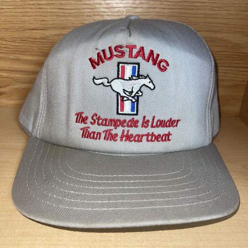 Vintage Mustang Cars Stampede Is Louder Than The Heartbeat Snapback Horse Hat