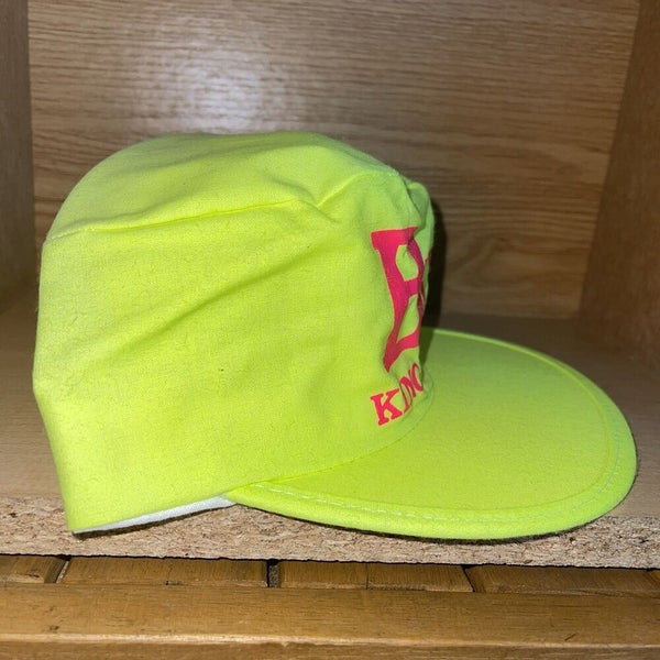 Vintage 1980s Bud King of Beers Neon Green Painter Strapback Hat USA Cap