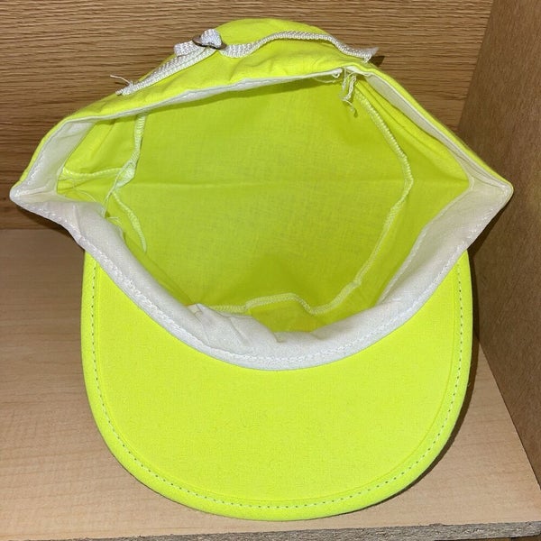 Vintage 1980s Bud King of Beers Neon Green Painter Strapback Hat USA Cap