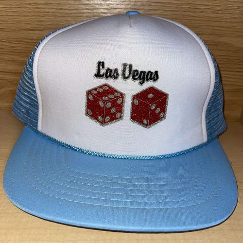 Vintage Las Vegas Dice Gambling Nevada Trucker Cap Men's Cards Snapback Hat