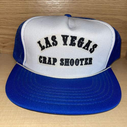 Vintage Las Vegas Crap Shooter Gambling Nevada Foam  Snapback Trucker Hat