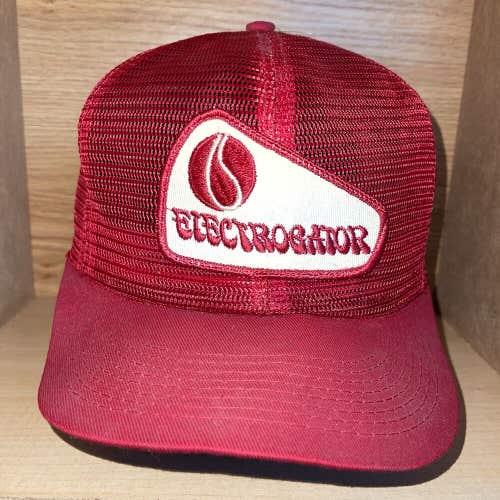 Vintage K-Brand Electrogator Mesh Trucker Farmer Patch Hat Cap