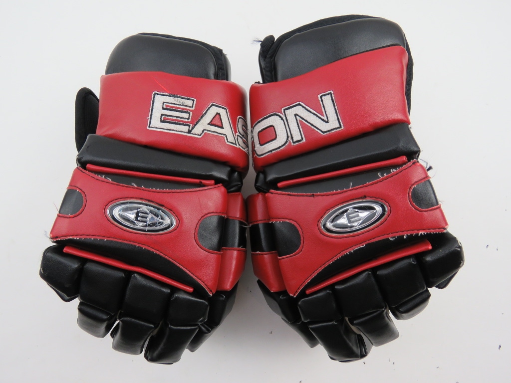 Vintage Easton Synergy Pro Stock Team Canada Leather Hockey Gloves 14"