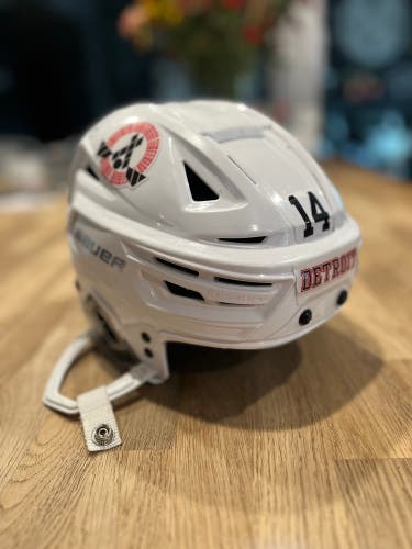 White Bauer helmet