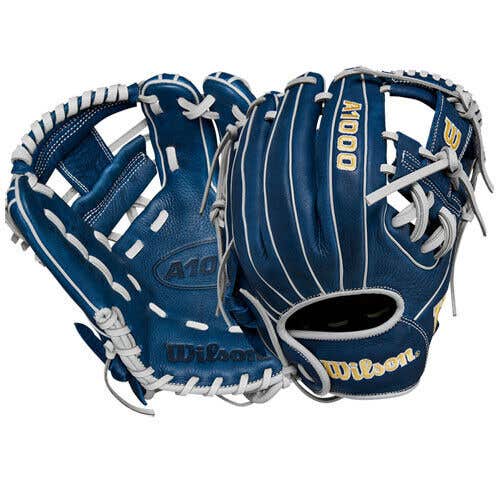 Wilson A1000 DP15 Pedroia Fit 11.5" Baseball Glove WBW101442115 Navy / Grey