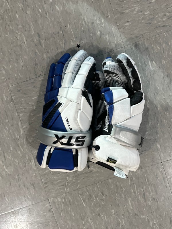 Used STX Cell II Lacrosse Gloves 13"
