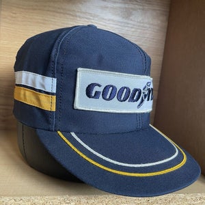 Vintage Rare Good Year 2 Stripe Mesh Trucker Hat Snapback Louisville KY USA Cap