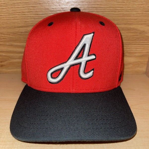 Atlanta Braves Adidas MLB Climalite Adjustable Strap Hat Cap Red Embroidered