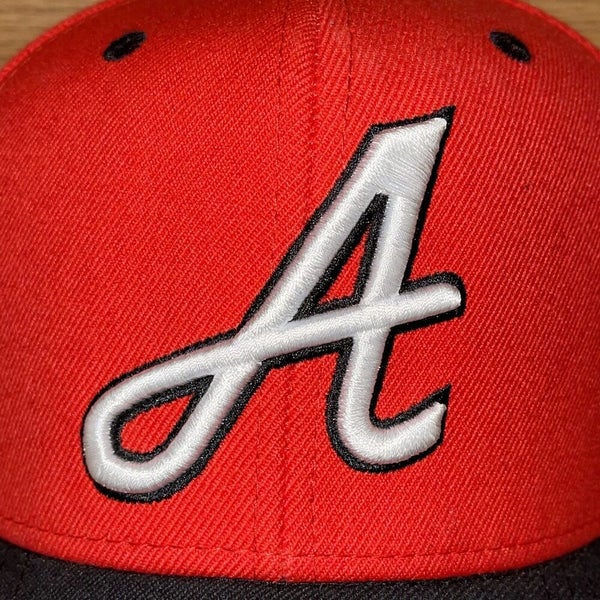 Atlanta Braves Adidas MLB Climalite Adjustable Strap Hat Cap Red Embroidered