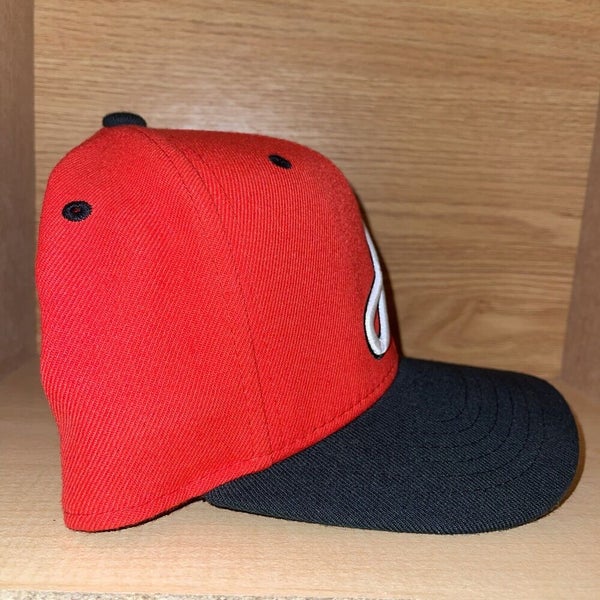 Atlanta Braves Adidas MLB Climalite Adjustable Strap Hat Cap Red Embroidered