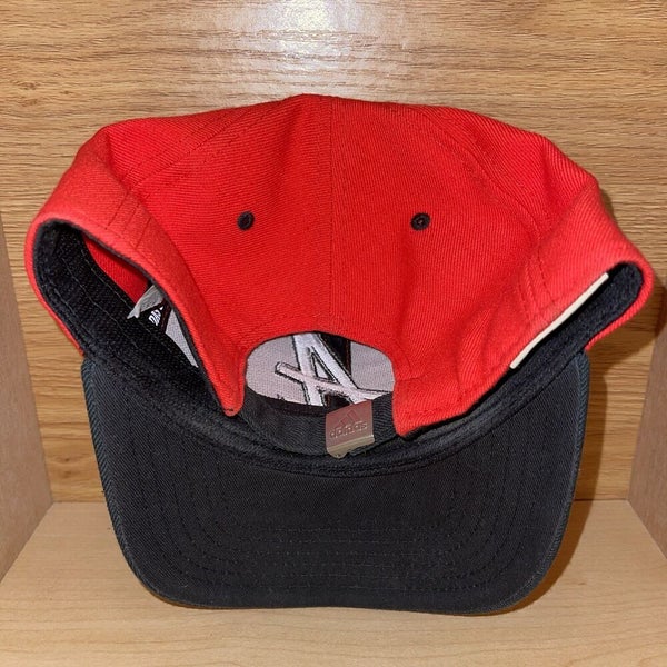 Atlanta Braves Adidas MLB Climalite Adjustable Strap Hat Cap Red Embroidered
