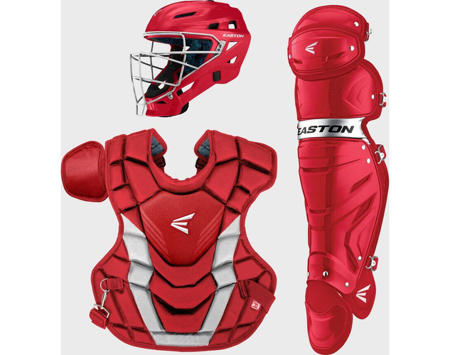 EASTON GAMETIME YOUTH BASEBALL CATCHER'S BOX SET Red/Silver