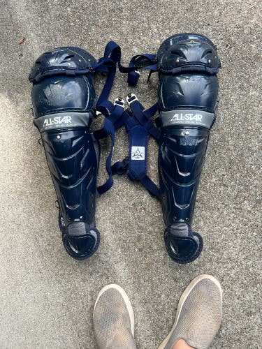 All-star axis 7 catchers leg guards