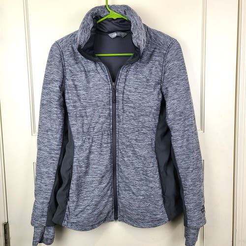 The North Face Women's Size S Gray Black Insulated Jacket Coat Hidden Hood Winte