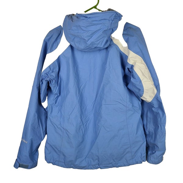 The North Face Hyvent Blue Midweight Jacket Hooded Waterproof