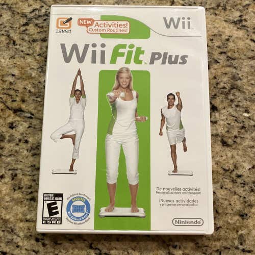 Wii Fit Plus (Nintendo Wii) Complete W/ Manual Tested Works Balance Fitness