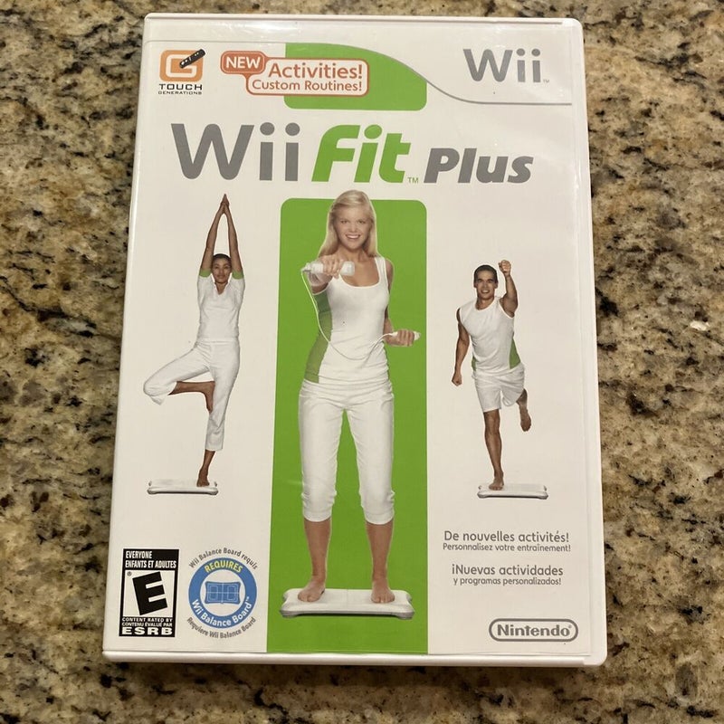 Wii Fit Plus (Nintendo Wii) Complete W/ Manual Tested Works Balance Fitness
