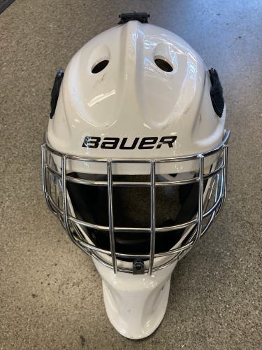 Bauer NME3 Goalie Helmet Junior White