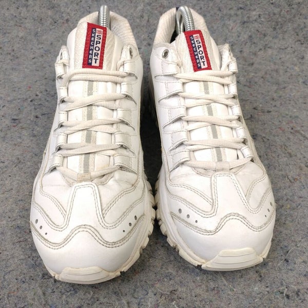 Skechers Sport Womens Shoes Size 9.5 90's Y2k Style White Low Top 2250EW