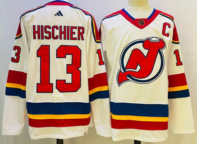 Nico Hischier New Jersey Devils Jersey Ice Hockey Men's Adidas size 52 Throwback Vintage