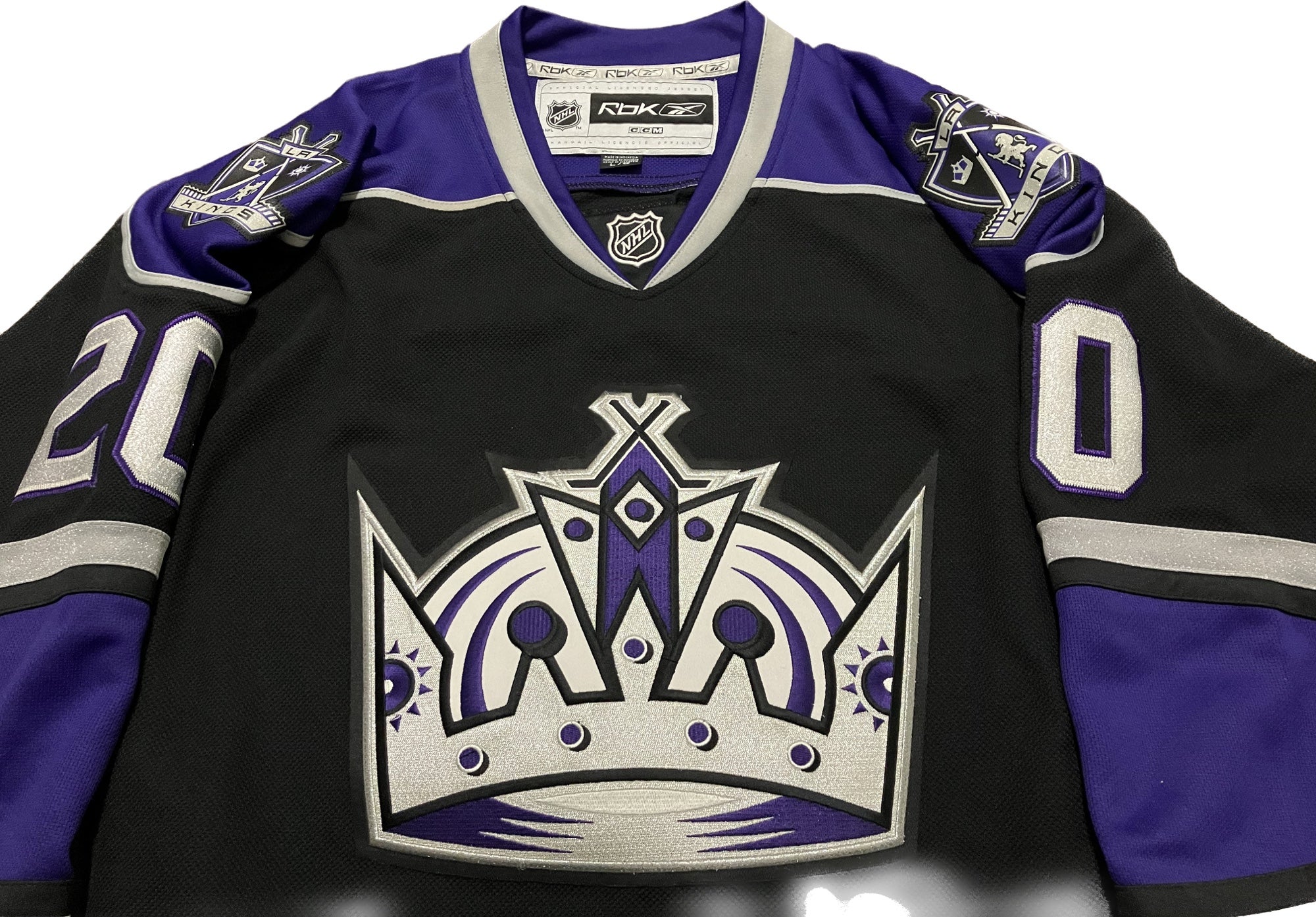 Los Angeles Kings No20 Luc Robitaille Purple Fights Cancer Jersey