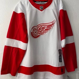 Adidas NHL Detroit Red Wings Player Edition Away Hockey Jersey Size 46