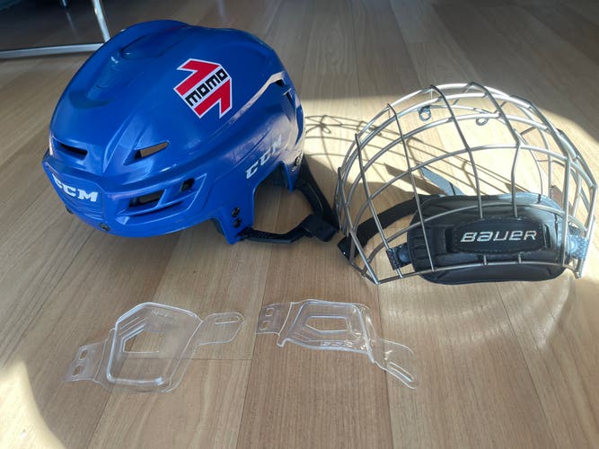CCM Resistance hockey helmet size L with new Bauer cage