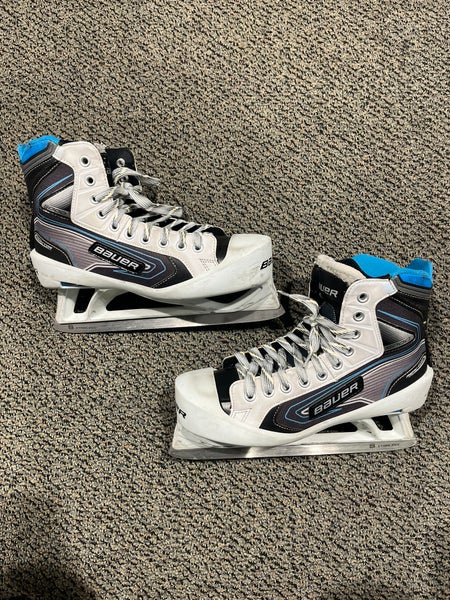 Senior Used Bauer Reactor 5000 Hockey Goalie Skates D&R (Regular) 7.5