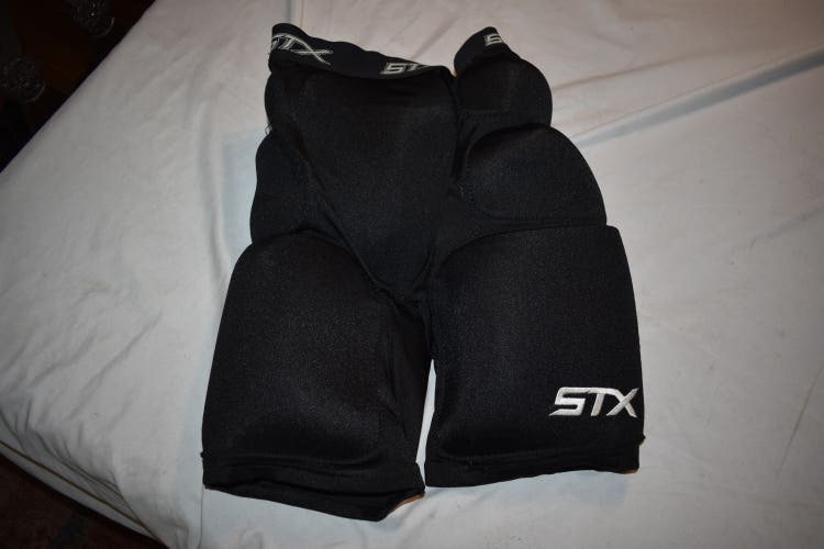 STX Padded Protective Jock Shorts, Black, Women's 24-26"