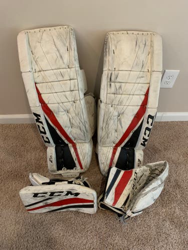 CCM E 3.5 Goalie Pads, Glove, and Blocker