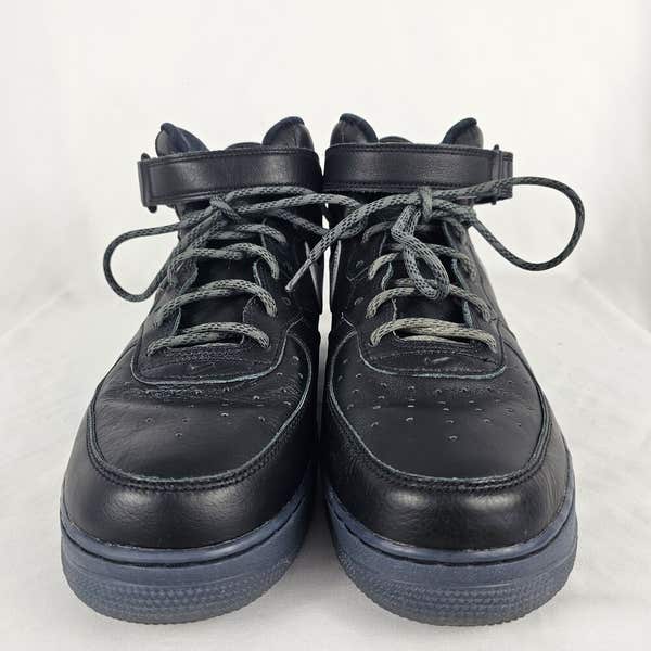 Nike Air Force 1 Mid PRM Black Metallic Silver DX3061-001  display picture 1