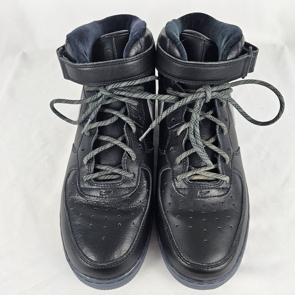 black and silver air force 1 high top