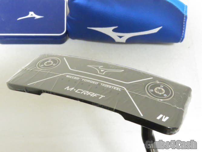 Mizuno M Craft IV Putter Black ION 34" +Cover & Weight Kit ... NEW