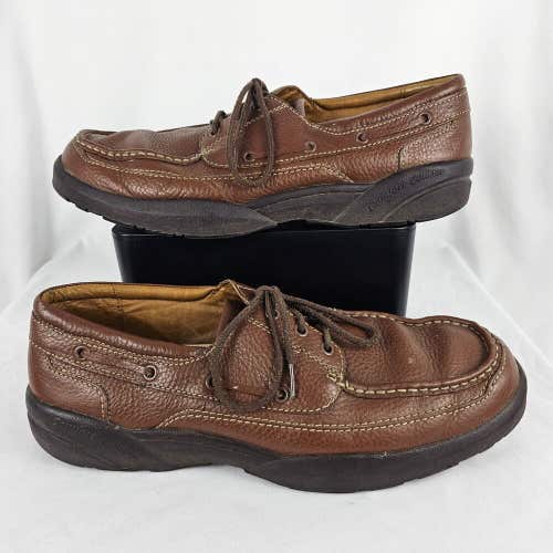 Dr Comfort Shoes Patrick Chestnut Diabetic Slip On Loafers Brown Leather Sz 14 M