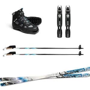 Whitewoods WHITETAIL (Metal Edge) Backcountry Cross Country NNNBC Ski Package