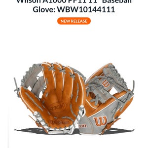 Brand New Wilson Right Hand Throw Infield A1000 Baseball Glove 11"