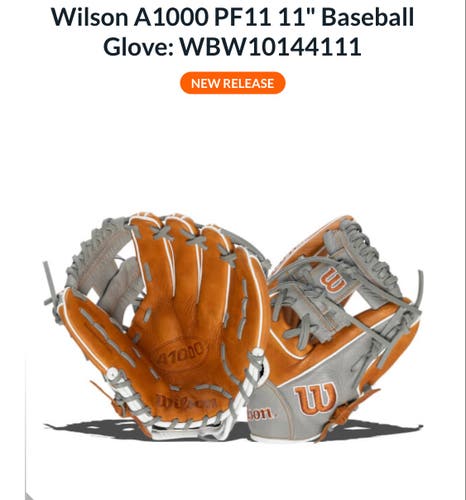 New 2023 Wilson Right Hand Throw Infield A1000 Baseball Glove 11"