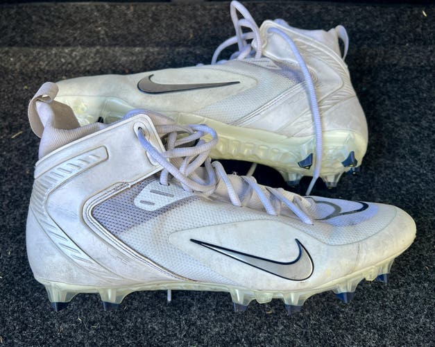 White Used Size 12 (Women's 13) Nike Alpha Huarache 8 Elite