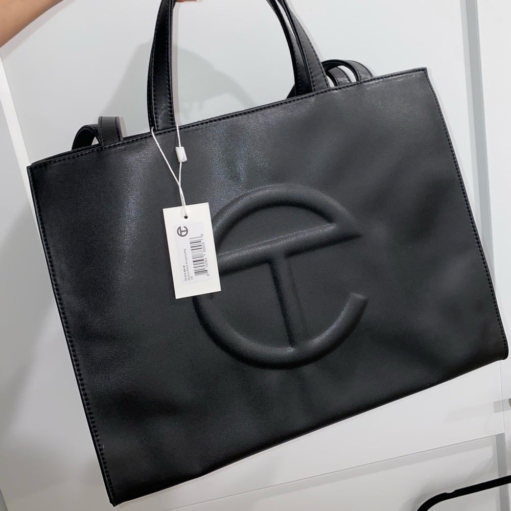 Brand new 100% authentic Telfar Medium Black Shopping Bags Size One Size -  $198 - From Riva