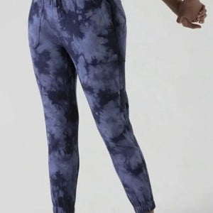 Athleta Farallon Printed Jogger Women's Blue Tie-Dye Pants Active Size: 6