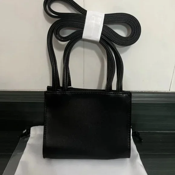 Telfar Small Black Shopping Bag | SidelineSwap