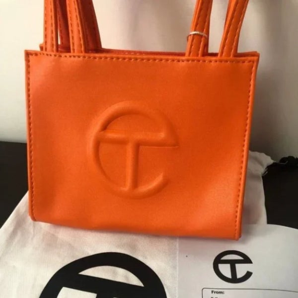 Telfar Small Shopping Bag w/ Tags - Orange Mini Bags, Handbags - WTELG25843